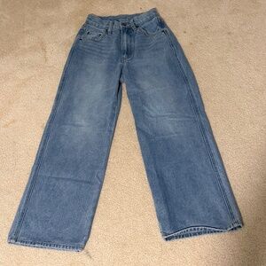 Blue Wide Leg Jeans